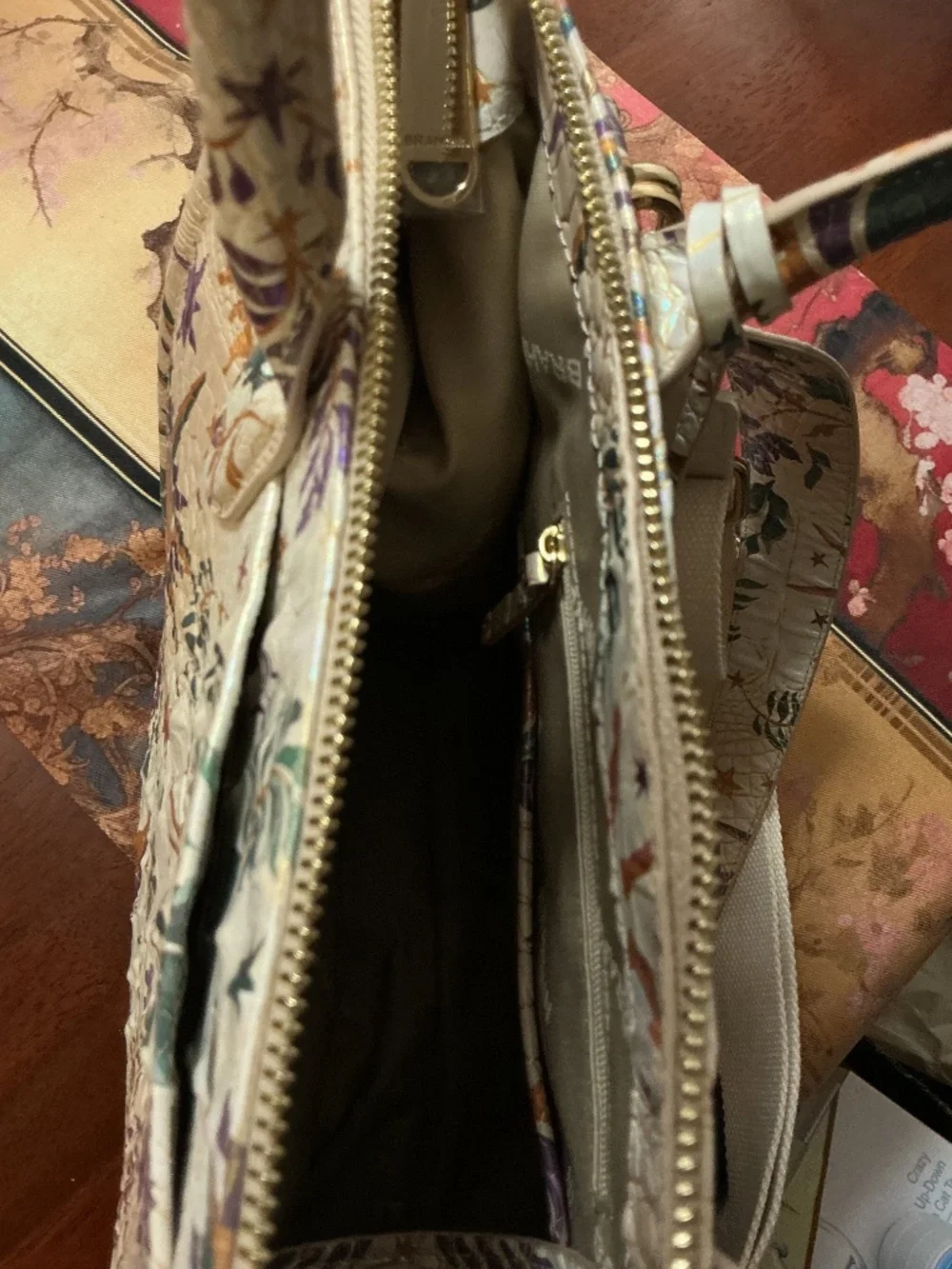 NWOT Brahmin Caroline Satchel Vitality Celestial Melbourne Leather - Picture 6 of 9